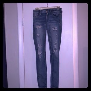 American Eagle ripped skinny jeans